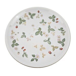 Wedgwood Wild Strawberry Coupe Dinner Plate Oven To Table England Vintage